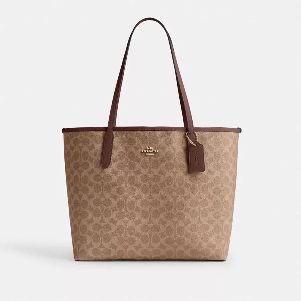 Τσάντα City Tote από το Signature Canvas