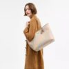 Τσάντα City Tote από το Signature Canvas Rainbow