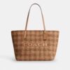 Τσάντα City Tote με μοτίβο Gingham