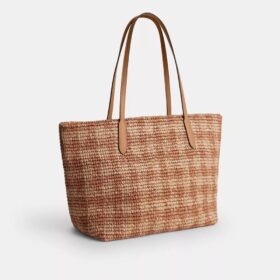 Τσάντα City Tote με μοτίβο Gingham