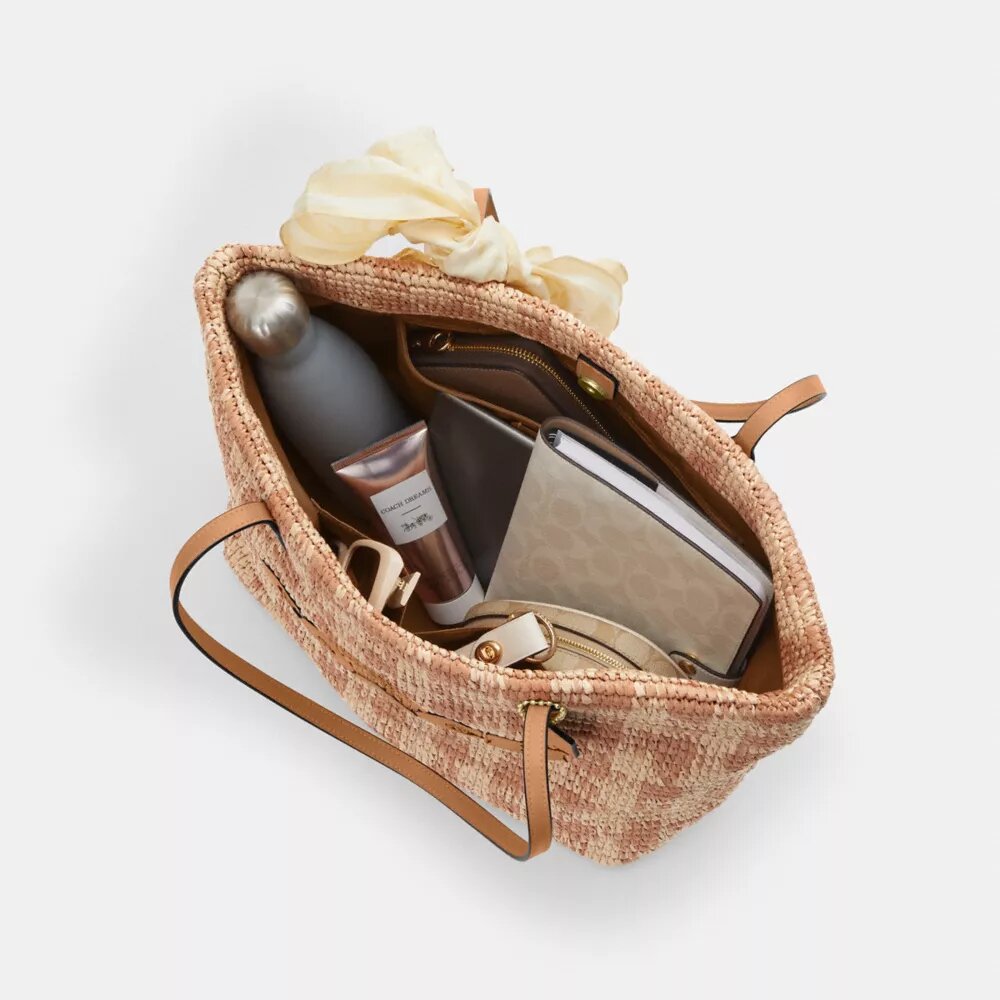 Τσάντα City Tote με μοτίβο Gingham