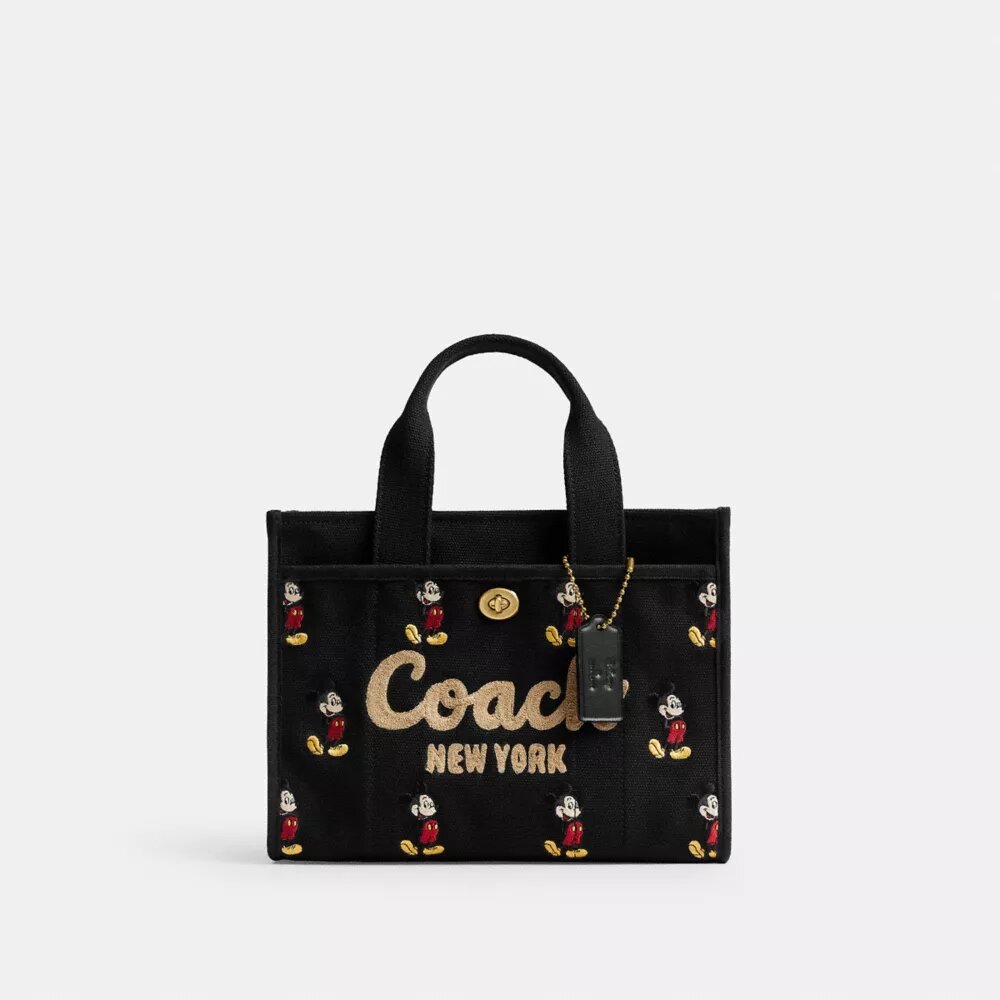 Τσάντα Disney X Coach Cargo Tote Bag 26 με τον Μίκυ Μάους από καμβά αναγεννημένου βαμβακιού