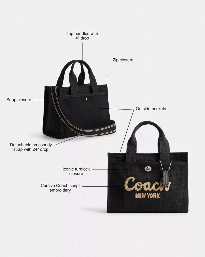 Τσάντα Disney X Coach Cargo Tote Bag 26 με τον Μίκυ Μάους από καμβά αναγεννημένου βαμβακιού