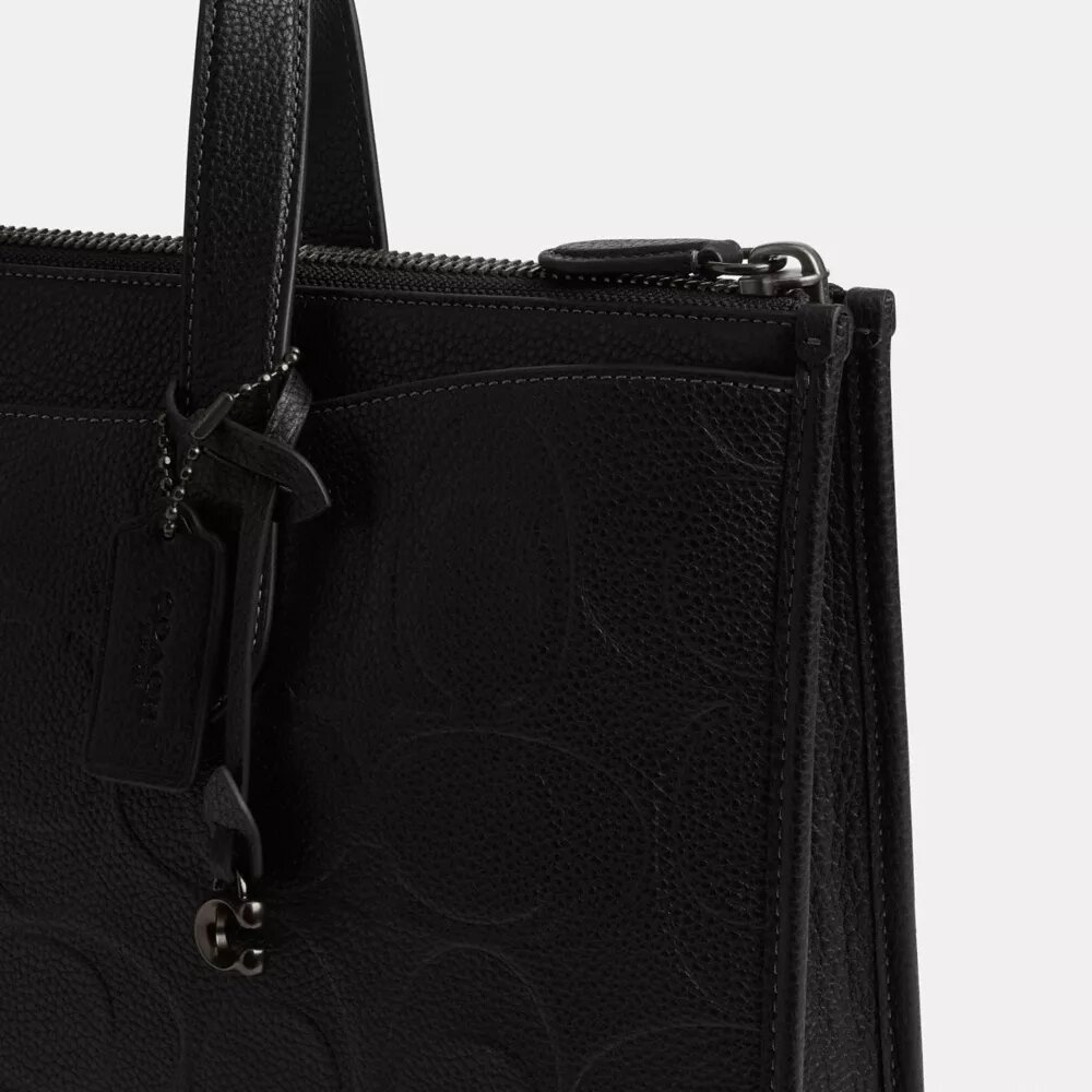 Τσάντα εργασίας Isaac από δέρμα Signature Maxi