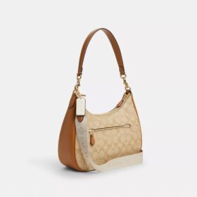 Τσάντα Hobo Teri από Signature Canvas με ρίγες