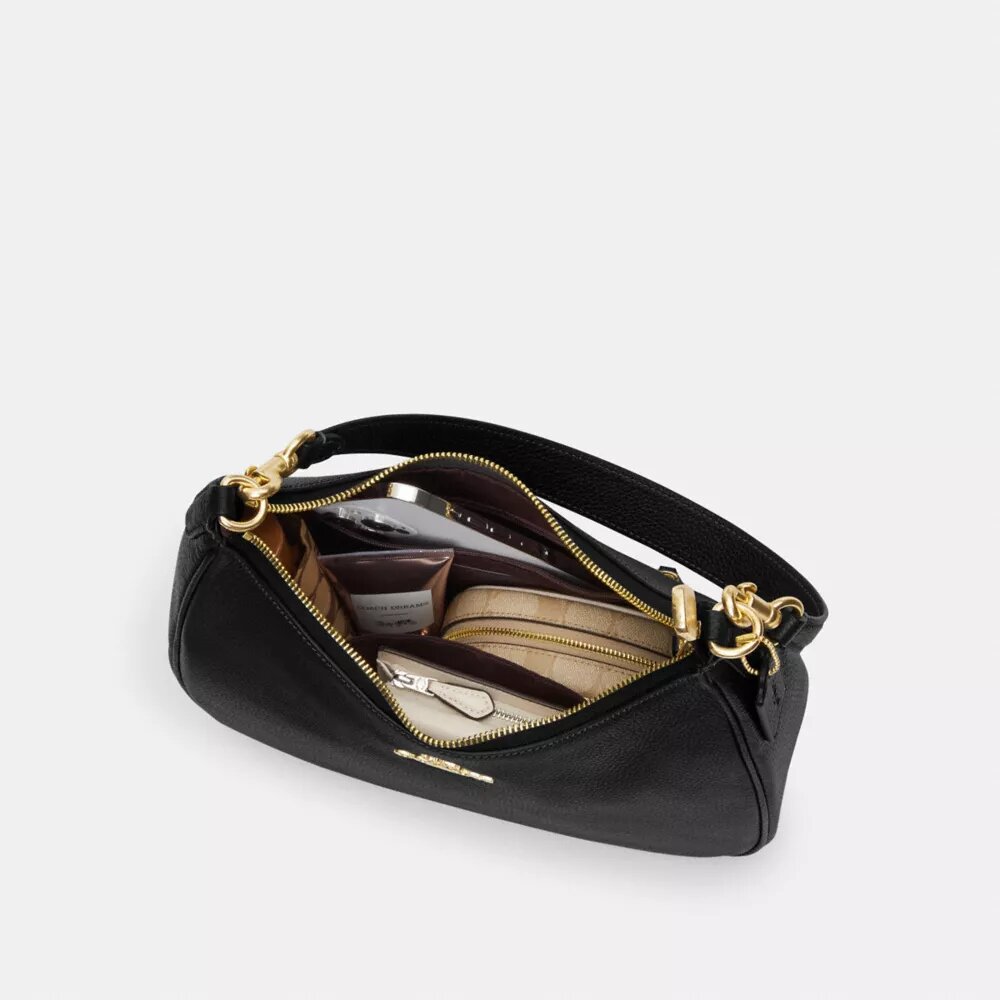 Τσάντα Hobo Teri από Signature Canvas με ρίγες