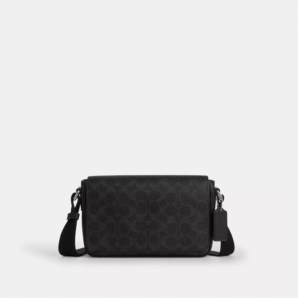Τσάντα Jack Small Flap Χιαστί από Signature Canvas