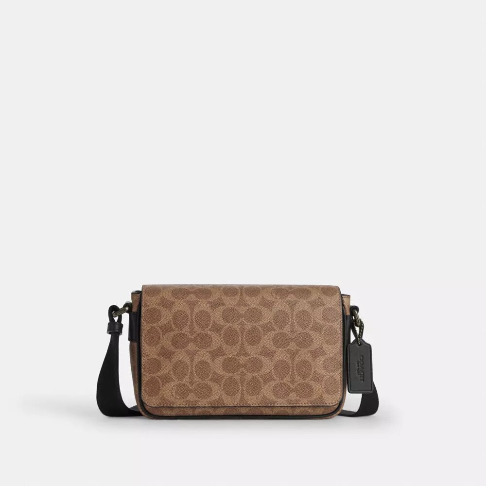 Τσάντα Jack Small Flap Χιαστί από Signature Canvas