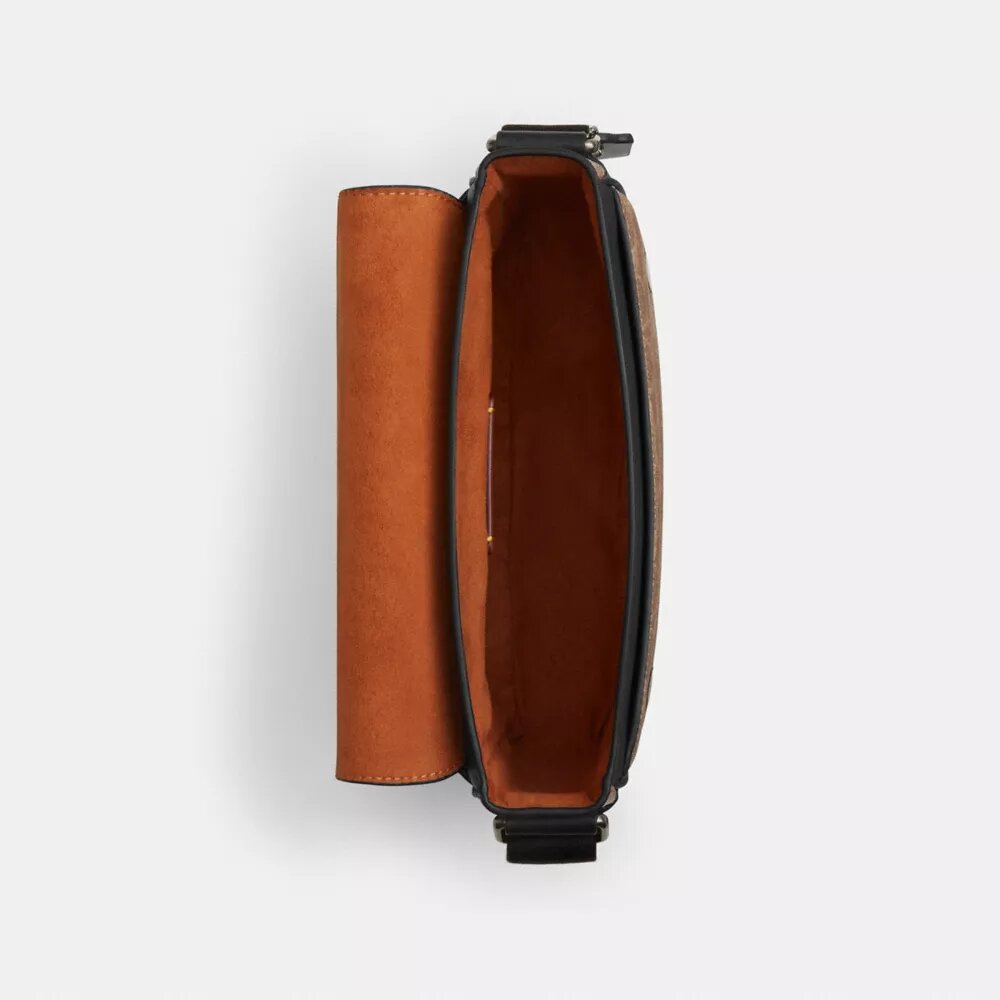 Τσάντα Jack Small Flap Χιαστί από Signature Canvas