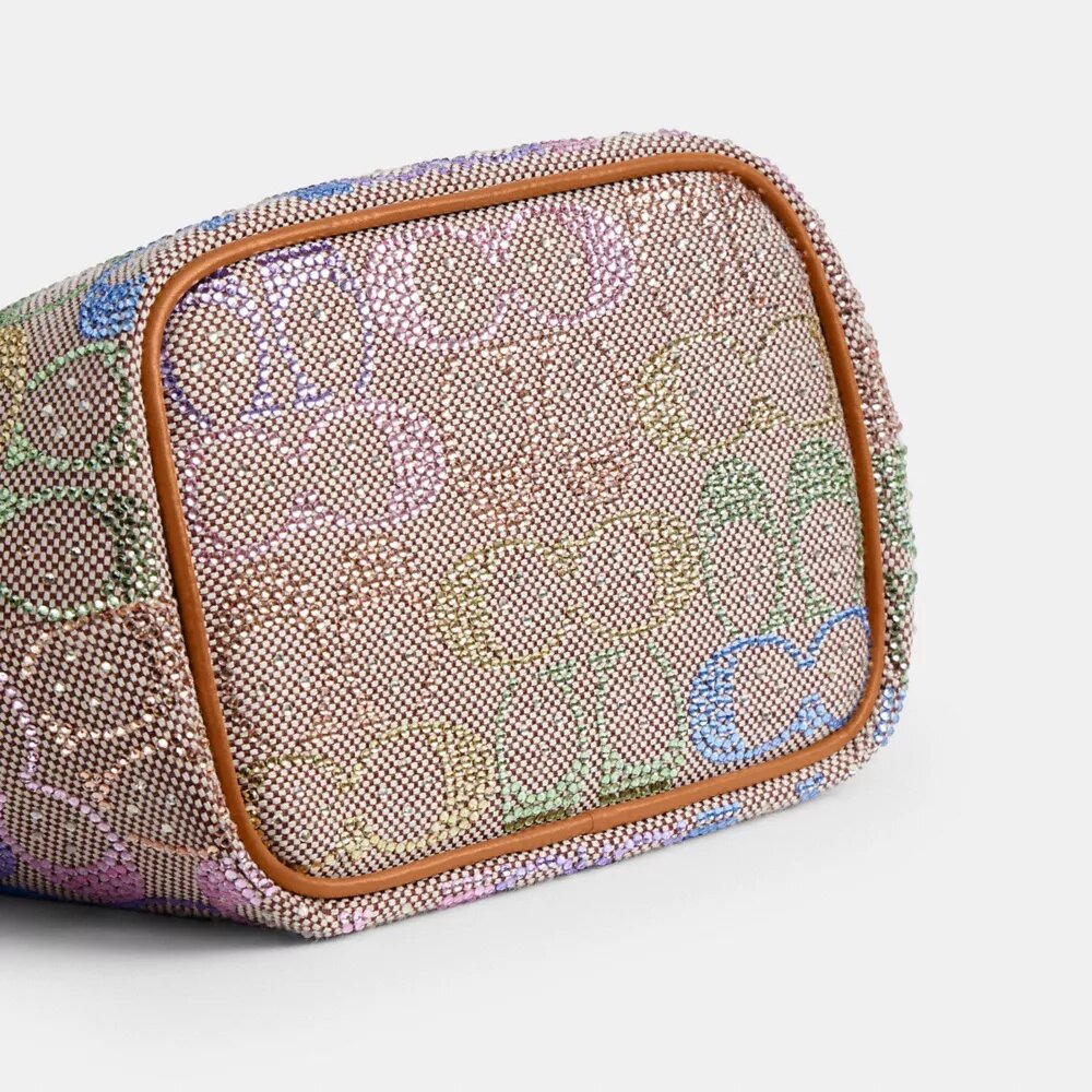 Τσάντα Kisslock Frame 16 σε Crystal Signature Jacquard