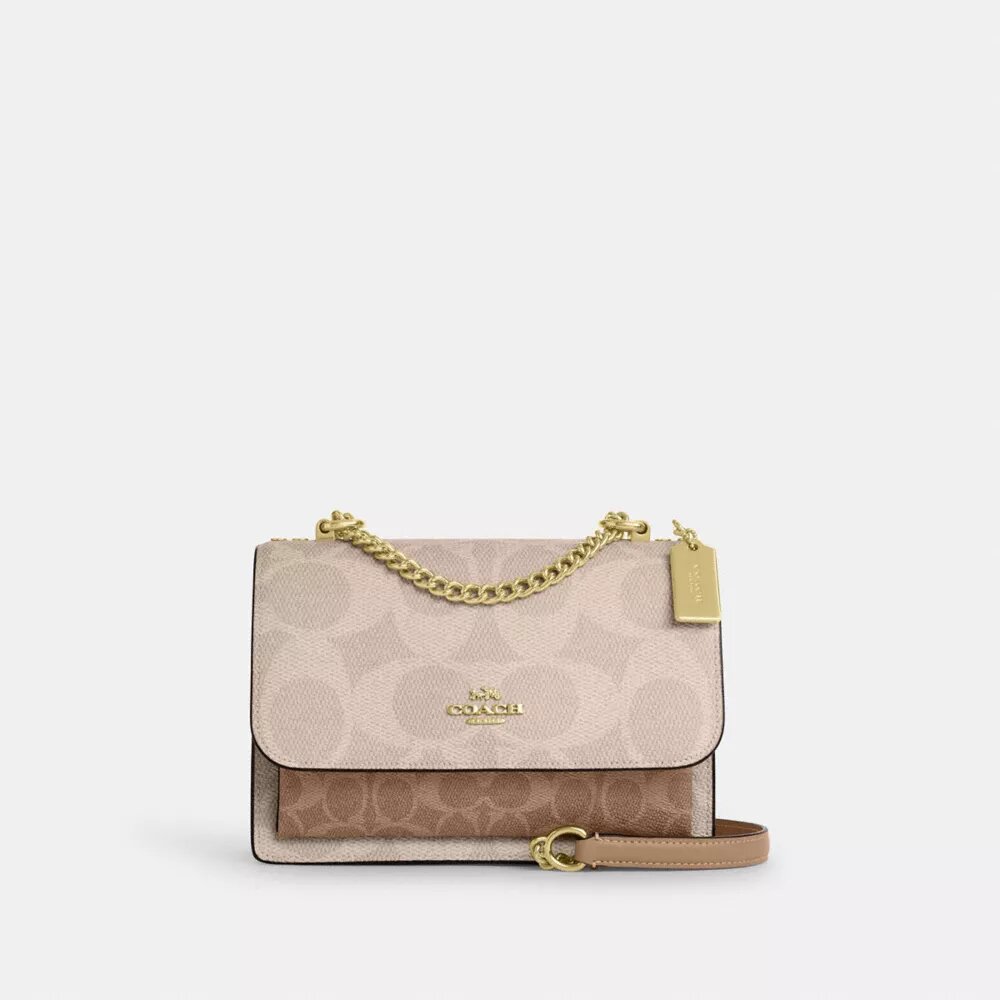 Τσάντα Klare για χιαστί φορά από Signature Canvas με μπλοκ σχέδια