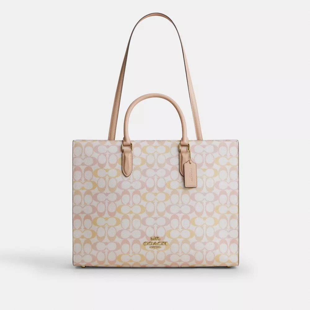 Τσάντα Maggie Tote από το Signature Canvas της μάρκας