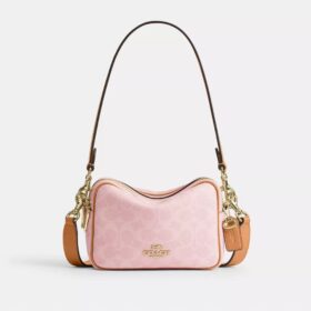Τσάντα Mini Carey για φορά χιαστί από Signature Canvas με Γούρια