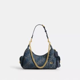Τσάντα Pocket Juliet 30 από αναγεννημένο βαμβακερό τζιν με καπιτονέ