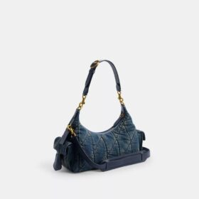 Τσάντα Pocket Juliet 30 από αναγεννημένο βαμβακερό τζιν με καπιτονέ