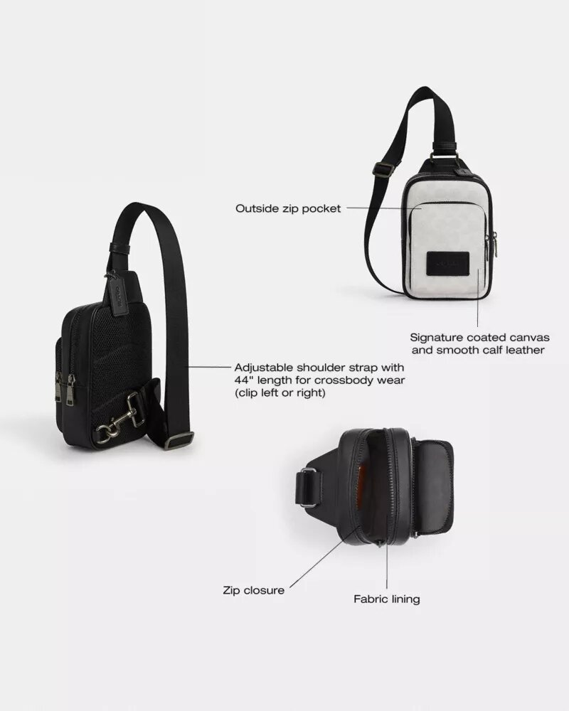 Τσάντα Racer Sling από Signature Canvas