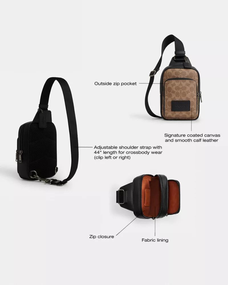 Τσάντα Racer Sling από Signature Canvas
