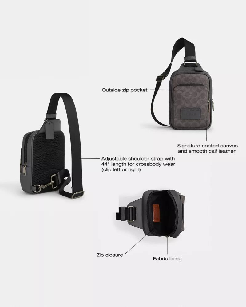Τσάντα Racer Sling από Signature Canvas