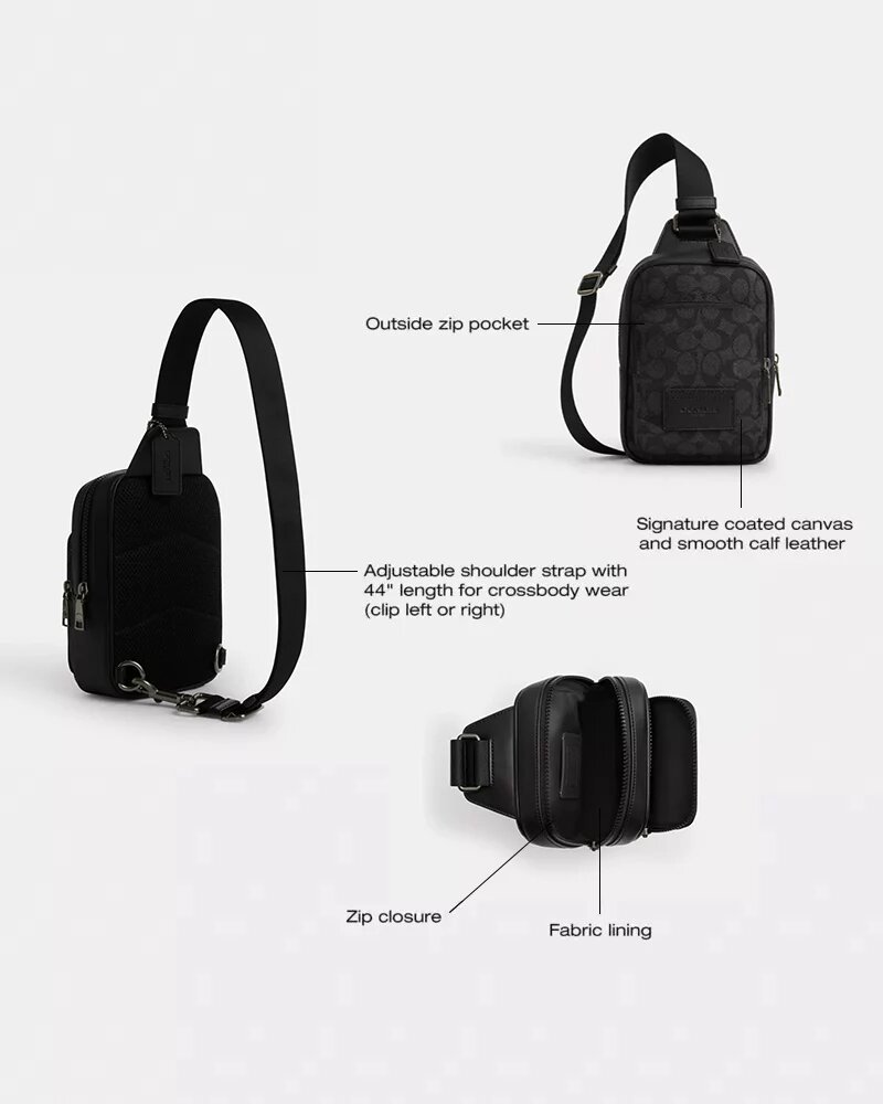 Τσάντα Racer Sling από Signature Canvas