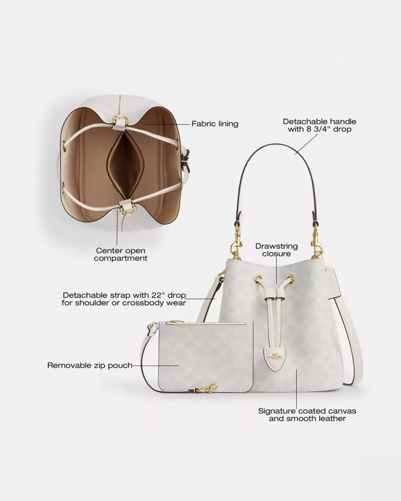 Τσάντα Rowan Bucket από Signature Canvas