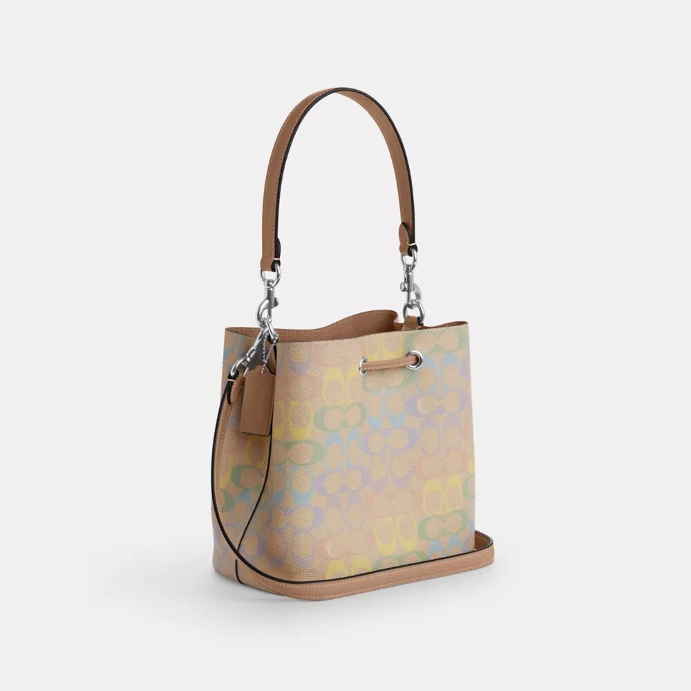 Τσάντα Rowan Bucket από το Signature Canvas Rainbow