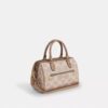 Τσάντα Rowan Satchel από χαρακτηριστικό Signature Canvas με μπλοκ σχέδια