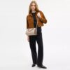 Τσάντα Rowan Satchel από χαρακτηριστικό Signature Canvas με μπλοκ σχέδια