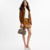 Τσάντα Rowan Satchel από χαρακτηριστικό ζακάρ με λουλουδάτο κέντημα