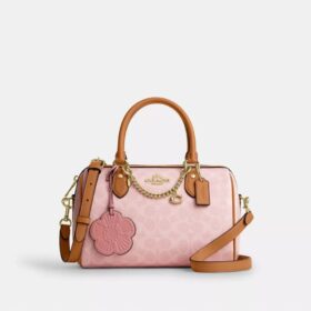 Τσάντα Rowan Satchel από Signature Canvas με Γούρια