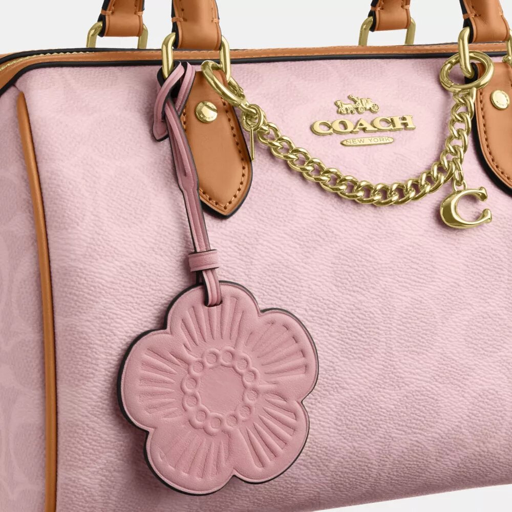 Τσάντα Rowan Satchel από Signature Canvas με Γούρια