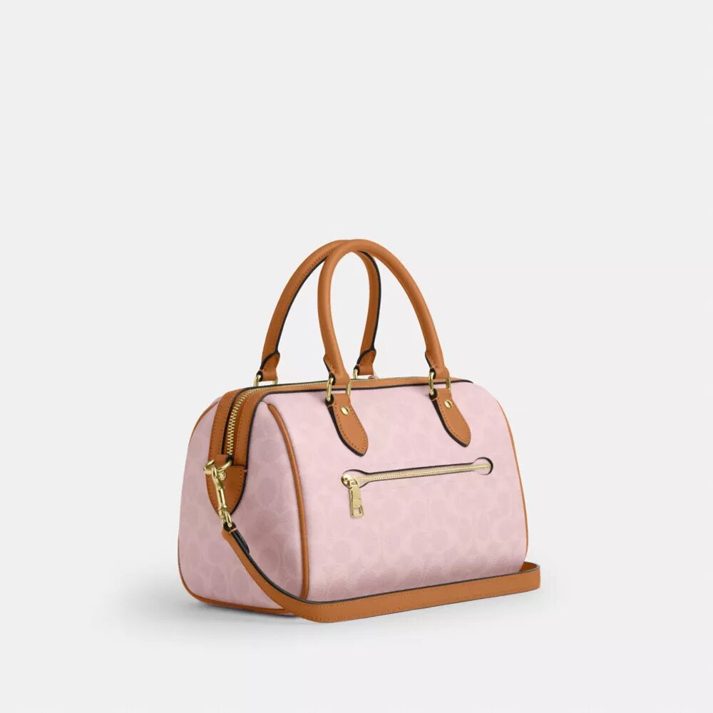 Τσάντα Rowan Satchel από Signature Canvas με Γούρια