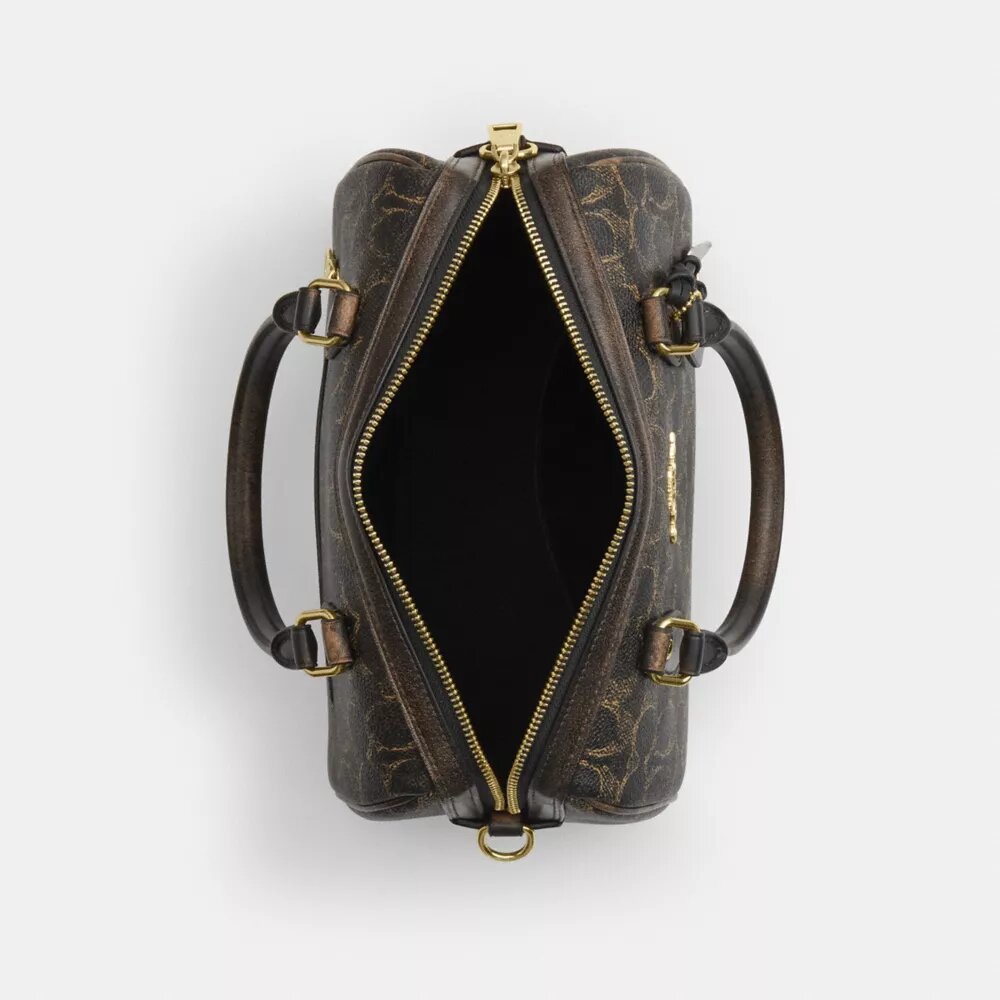 Τσάντα Rowan Satchel από το Signature Canvas με διακοσμητικά στοιχεία