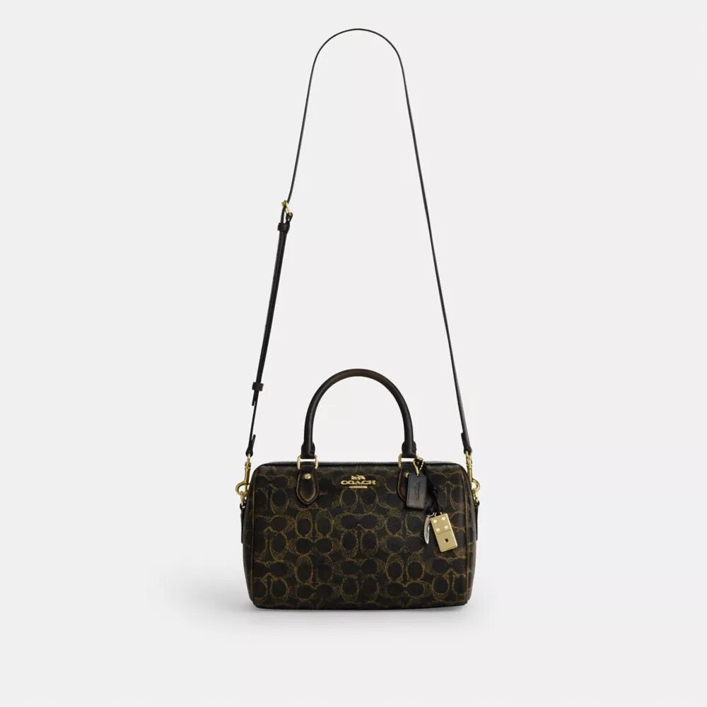 Τσάντα Rowan Satchel από το Signature Canvas με διακοσμητικά στοιχεία