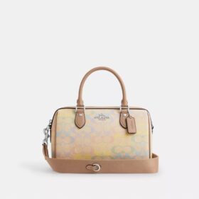 Τσάντα Rowan Satchel από το Signature Canvas Rainbow