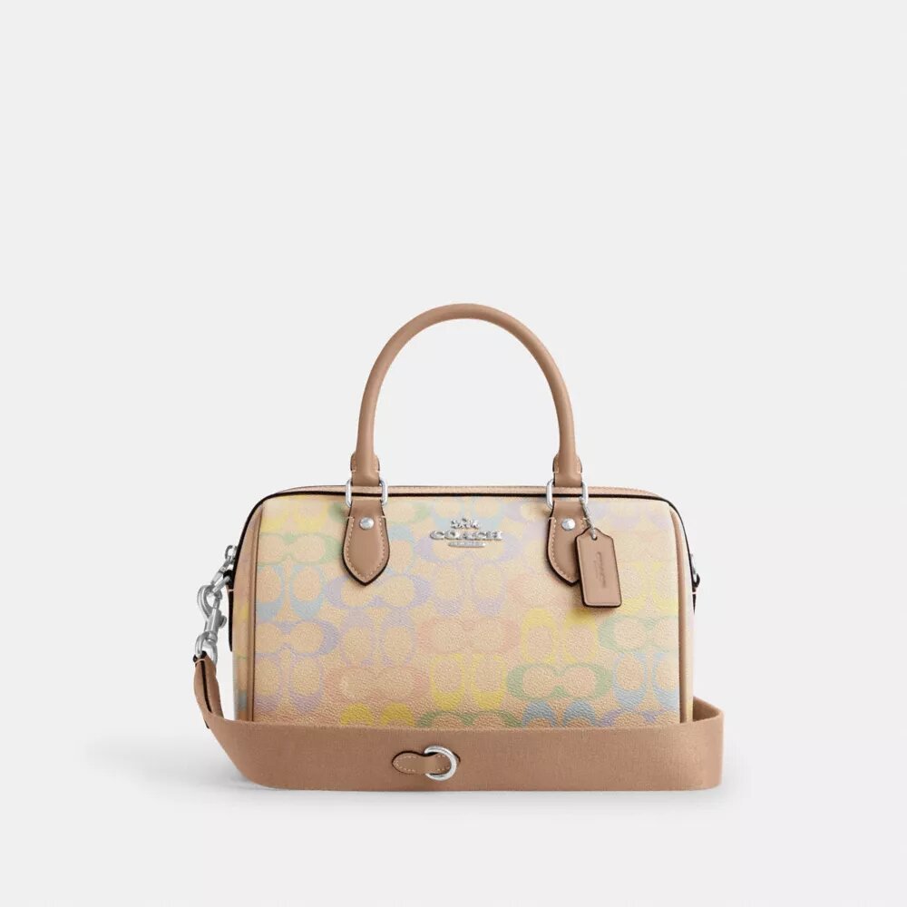 Τσάντα Rowan Satchel από το Signature Canvas Rainbow