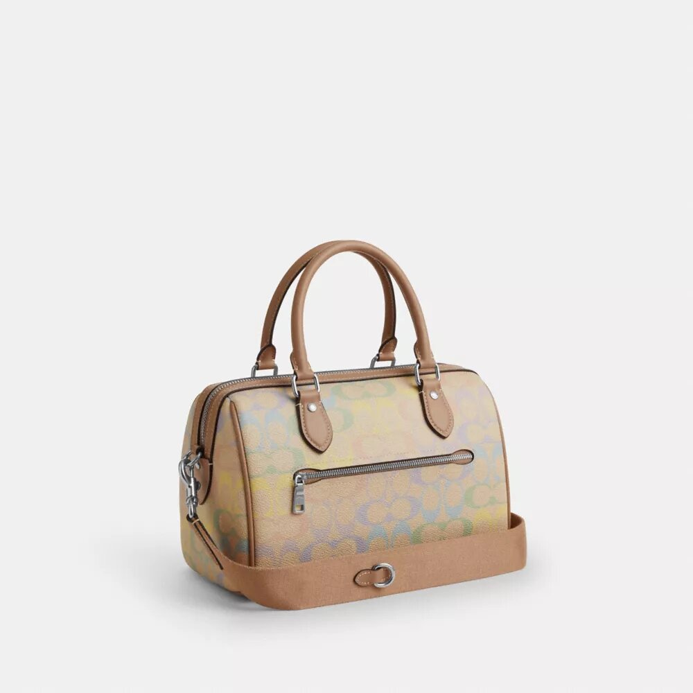 Τσάντα Rowan Satchel από το Signature Canvas Rainbow