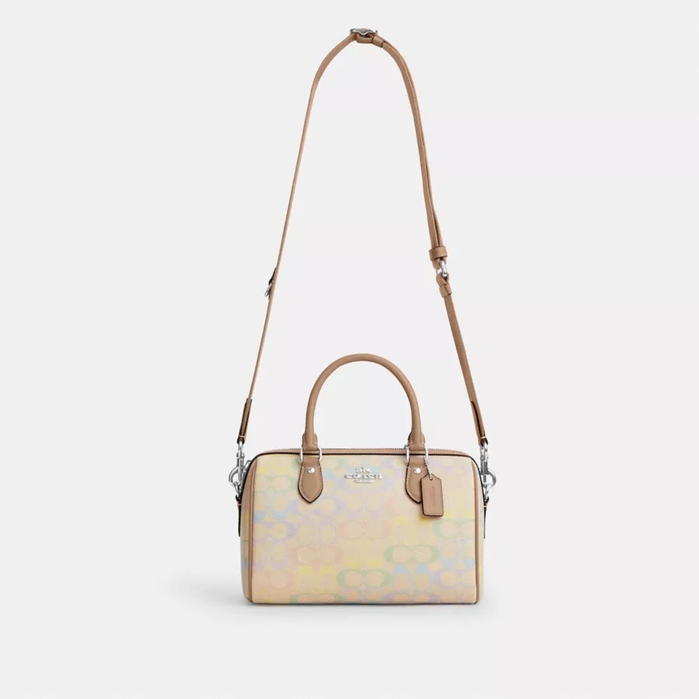 Τσάντα Rowan Satchel από το Signature Canvas Rainbow