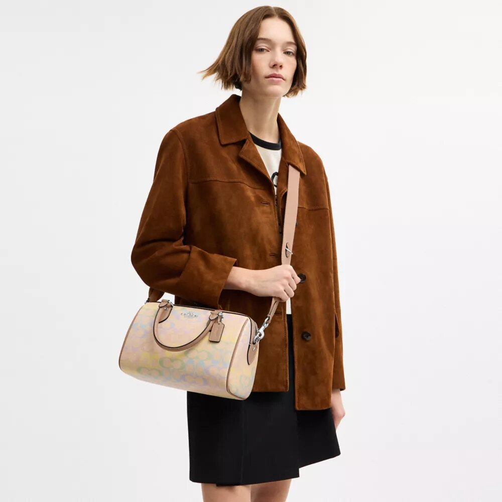 Τσάντα Rowan Satchel από το Signature Canvas Rainbow