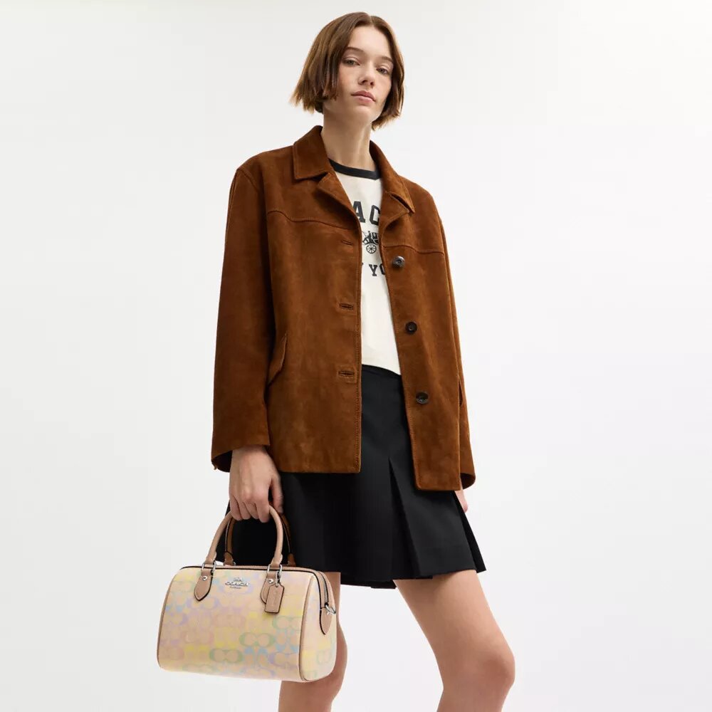 Τσάντα Rowan Satchel από το Signature Canvas Rainbow