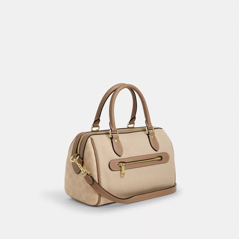 Τσάντα Rowan Satchel σε χρωματικά μπλοκ