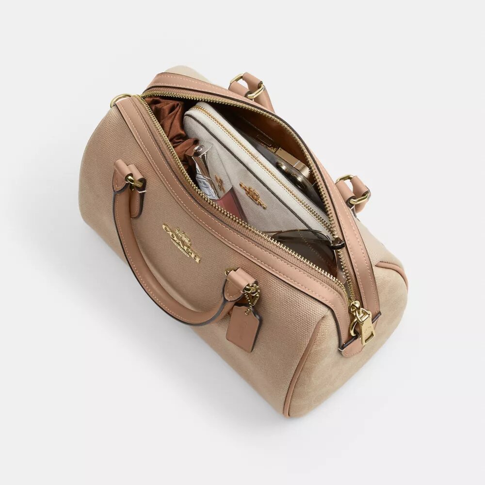 Τσάντα Rowan Satchel σε χρωματικά μπλοκ