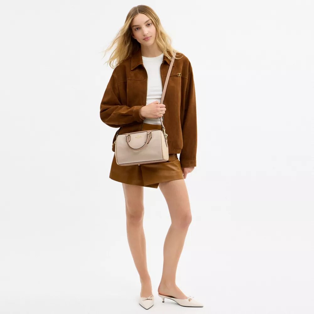 Τσάντα Rowan Satchel σε χρωματικά μπλοκ