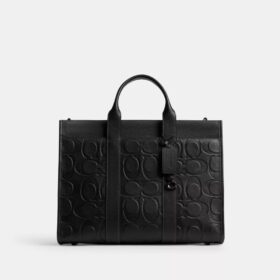 Τσάντα Shopper Wesley από δέρμα Maxi Signature