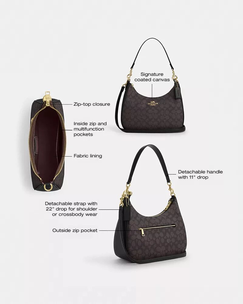 Τσάντα Teri Hobo από Signature Canvas