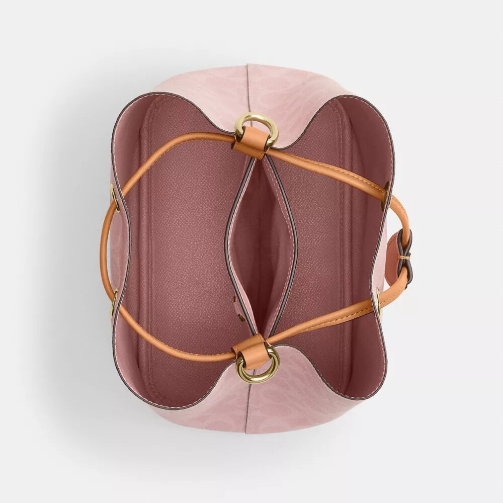 Τσάντα τύπου «bucket» Rowan από Signature Canvas με Γούρια