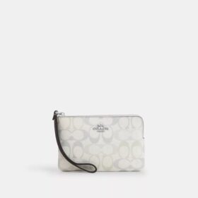 Τσαντάκι χειρός με φερμουάρ στη γωνία από Signature Canvas