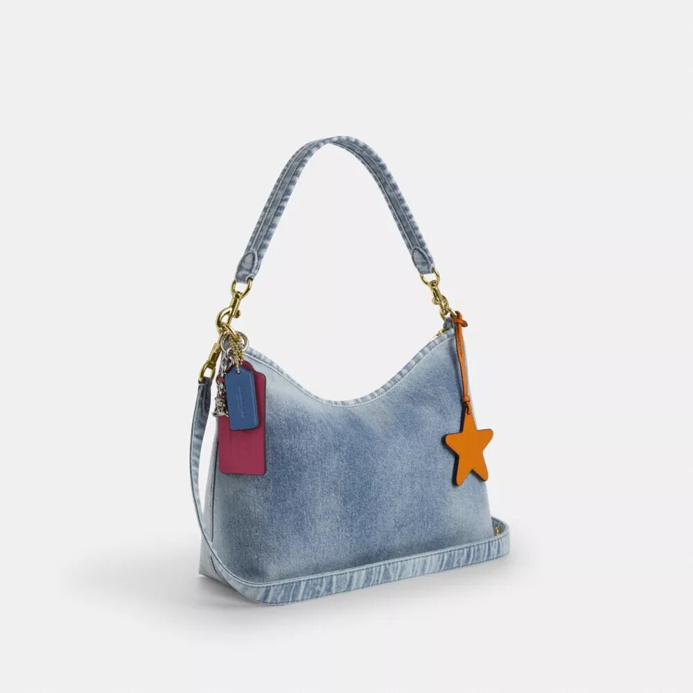 Τσάντες Ώμου Laurel σε Loved Denim με Γούρια