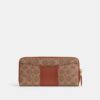 Βασικό λεπτό πορτοφόλι με φερμουάρ τύπου ακορντεόν από το Signature Canvas